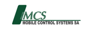 MCS Mobile Control Systems SA logo with green MCS acronym and full name in uppercase